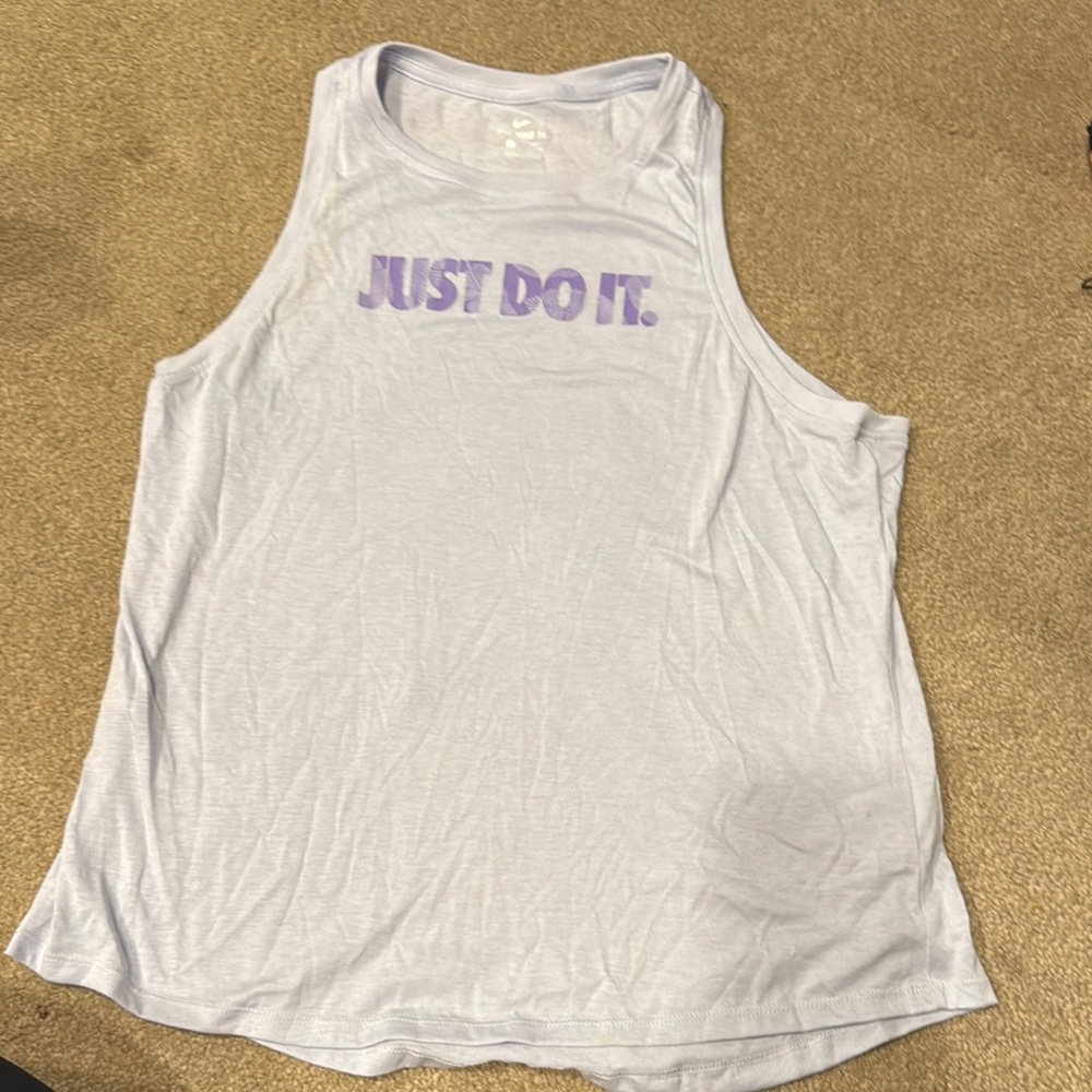 Nike Purple Tank Top with Purple Print
